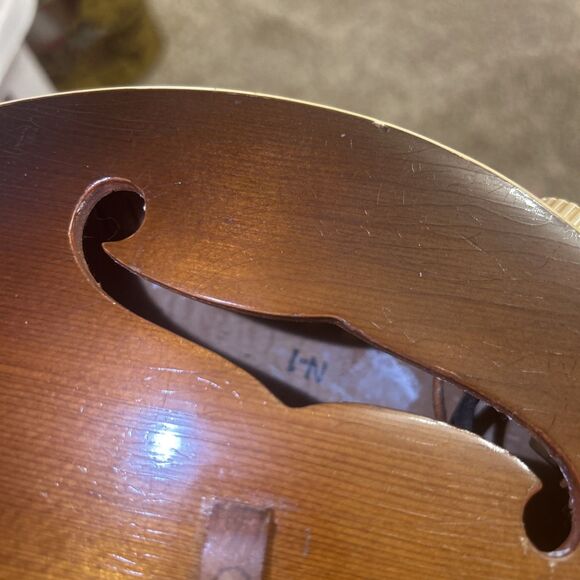 VTG 1955 Kay N-1 A Style 8-String Electric Mandolin Guitar Teardrop Sunburst - Picture 13 of 15